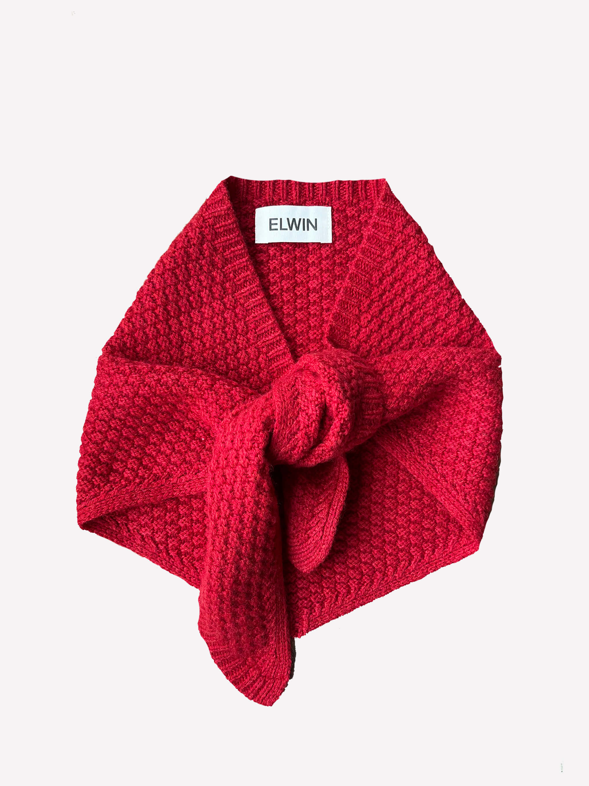 Elwin Lambswool Neckerchief - Red