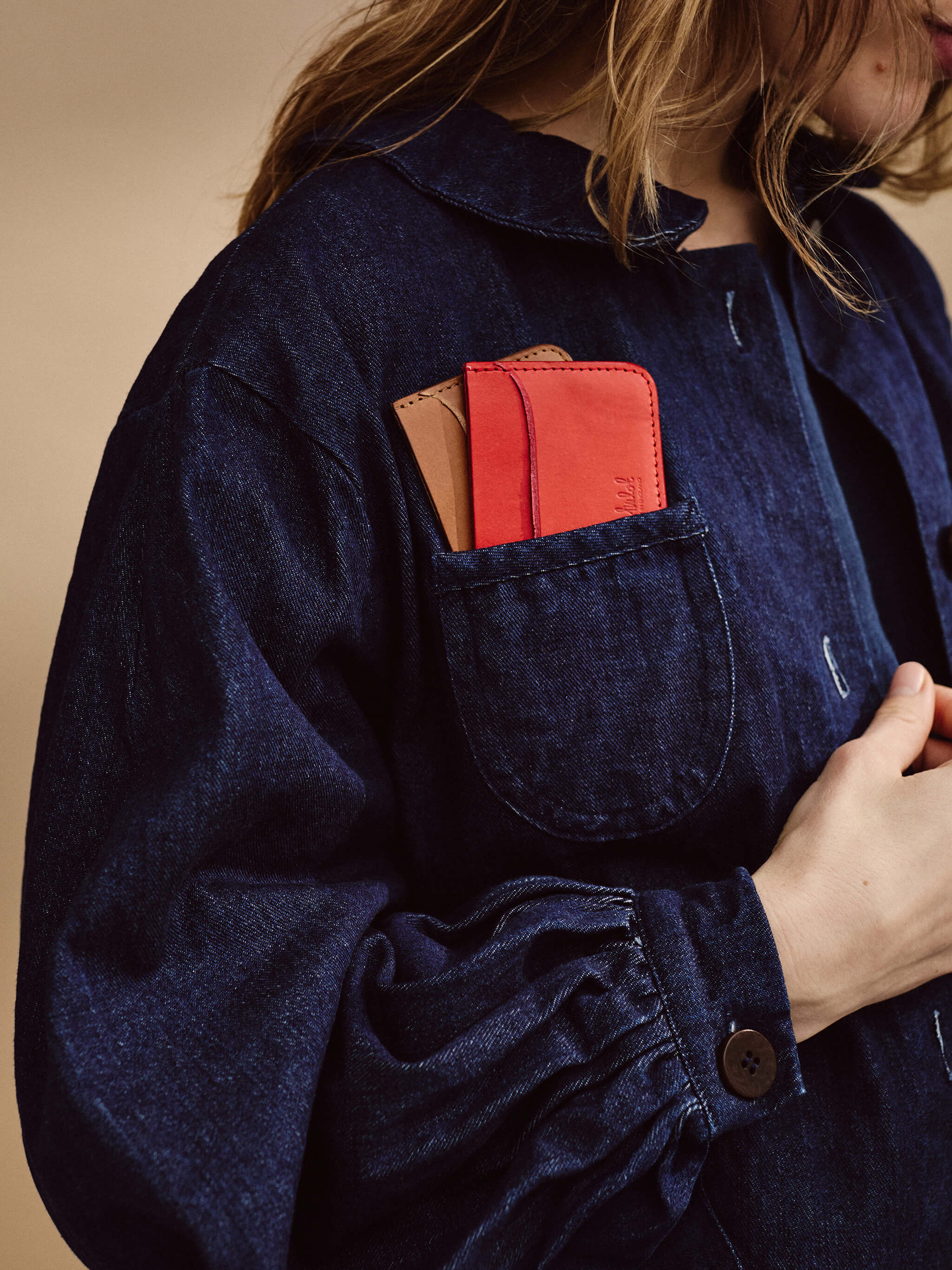 Socon Crafted Leather Cardholder - Flame Red