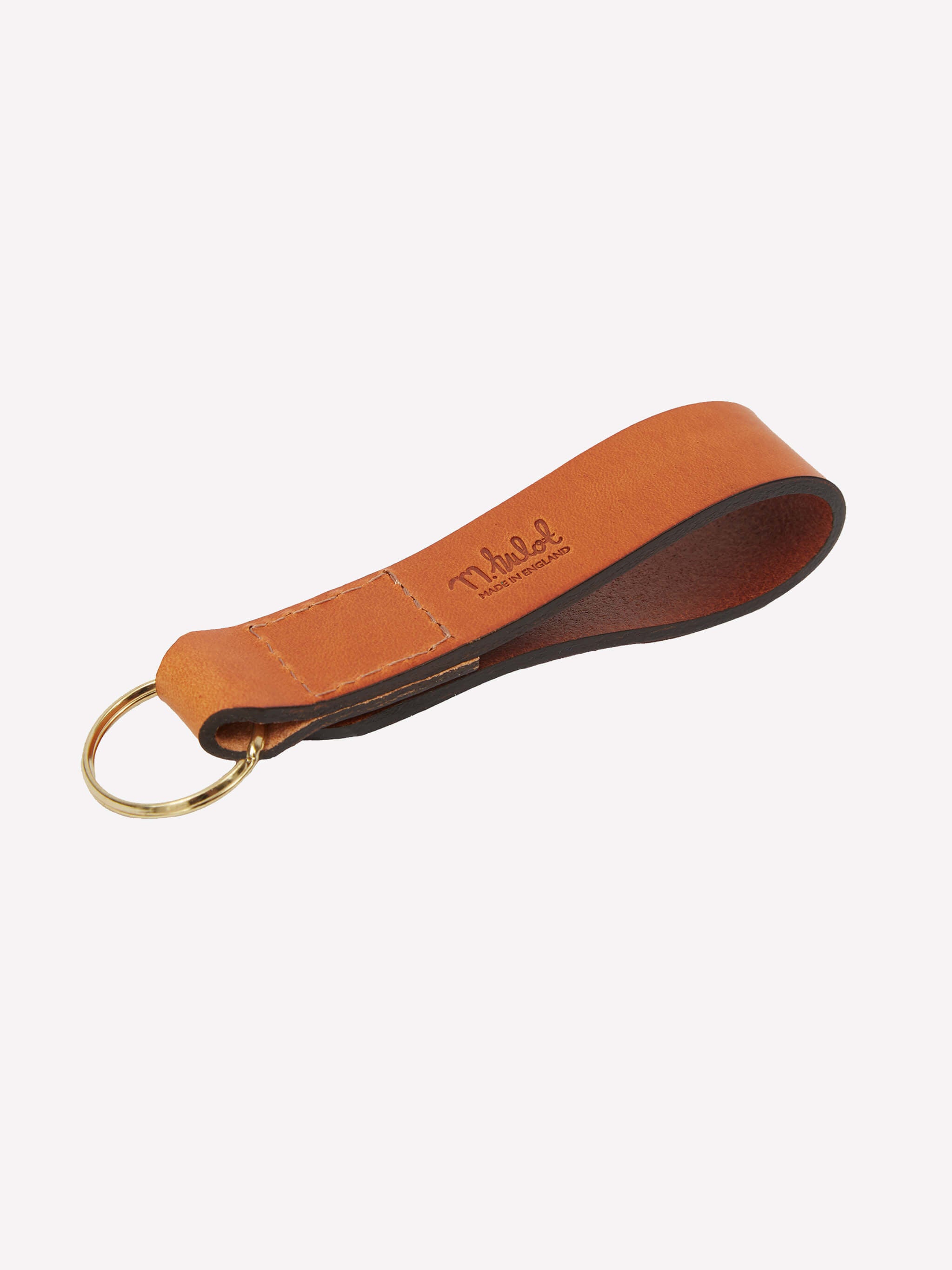 Bux Leather Keyring - Whiskey