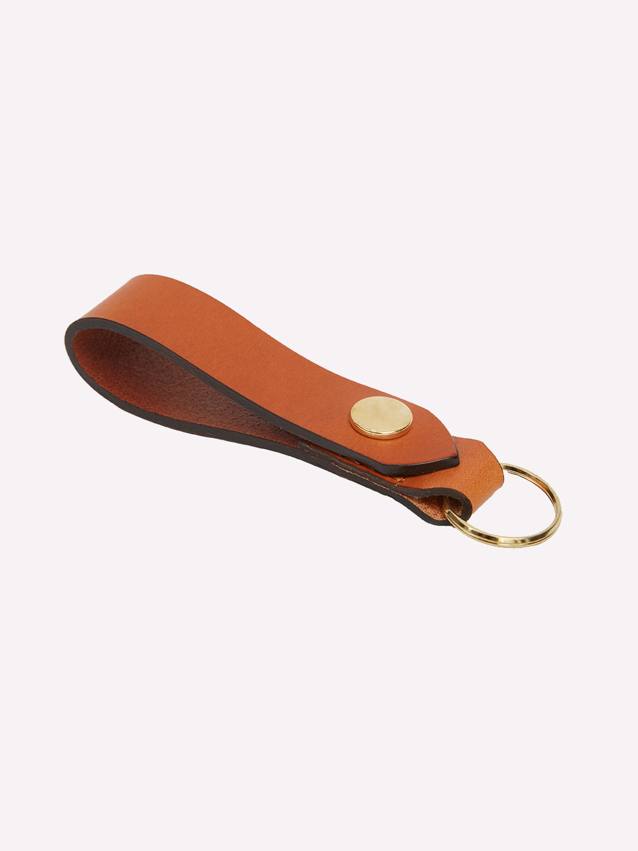 Bux Leather Keyring - Whiskey