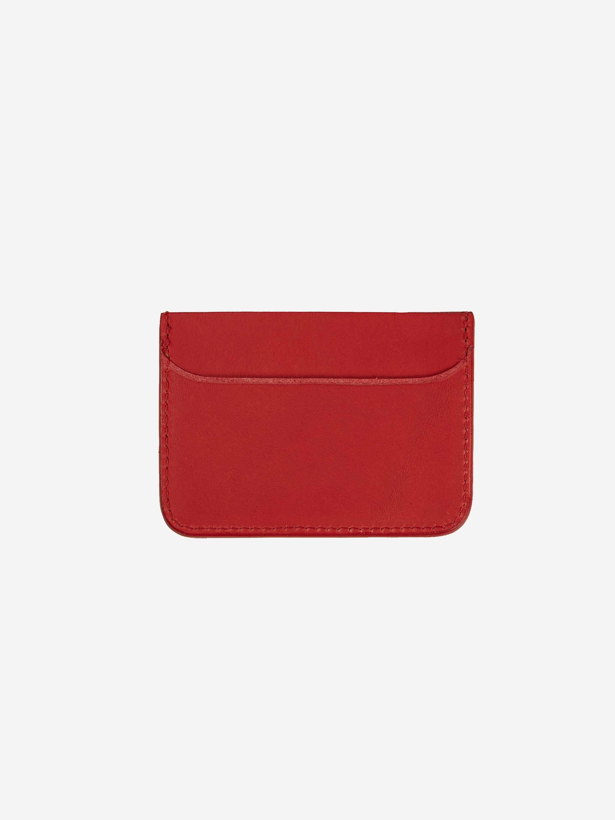 Socon Crafted Leather Cardholder - Flame Red