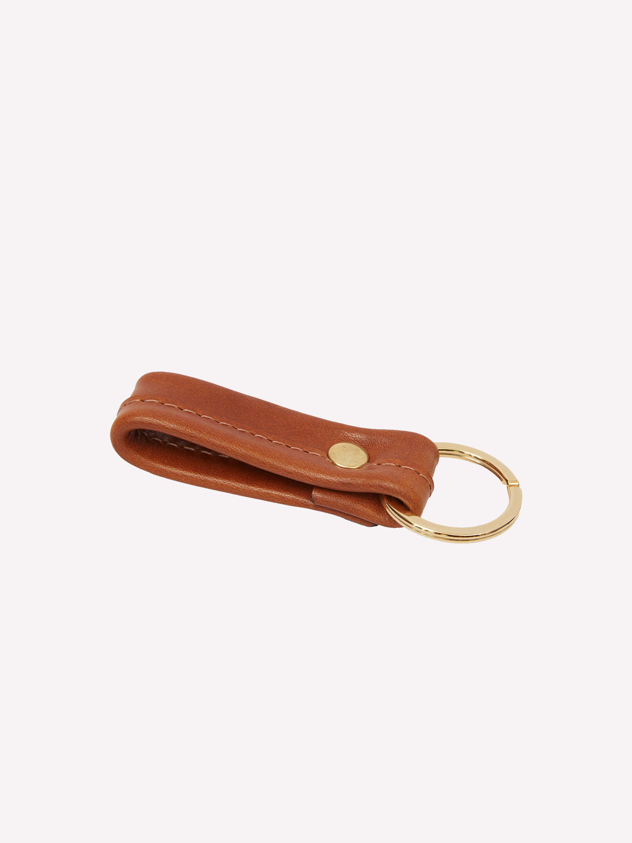 Colm Crafted Leather Keyring - Chocolate