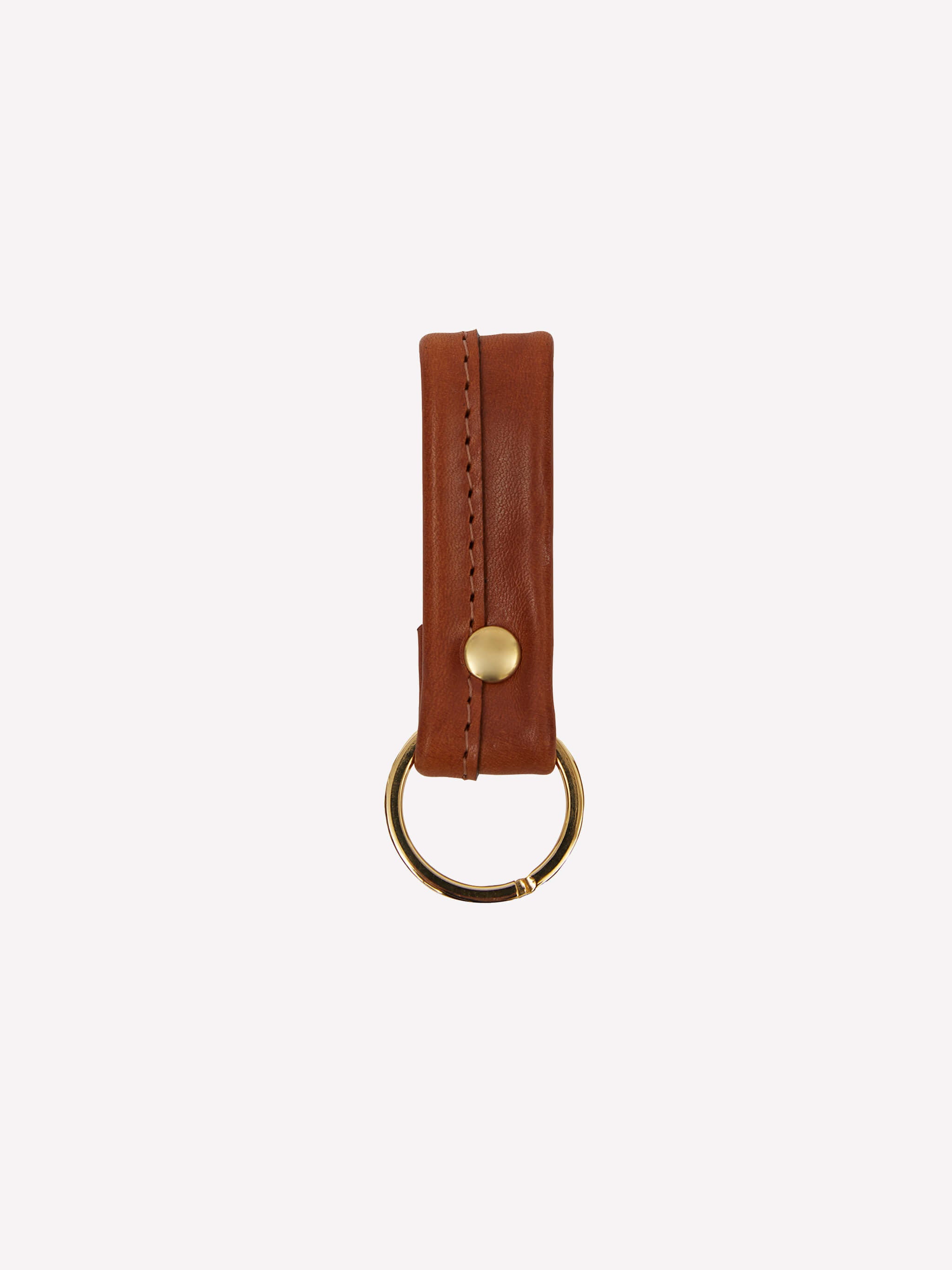 Colm Crafted Leather Keyring - Chocolate