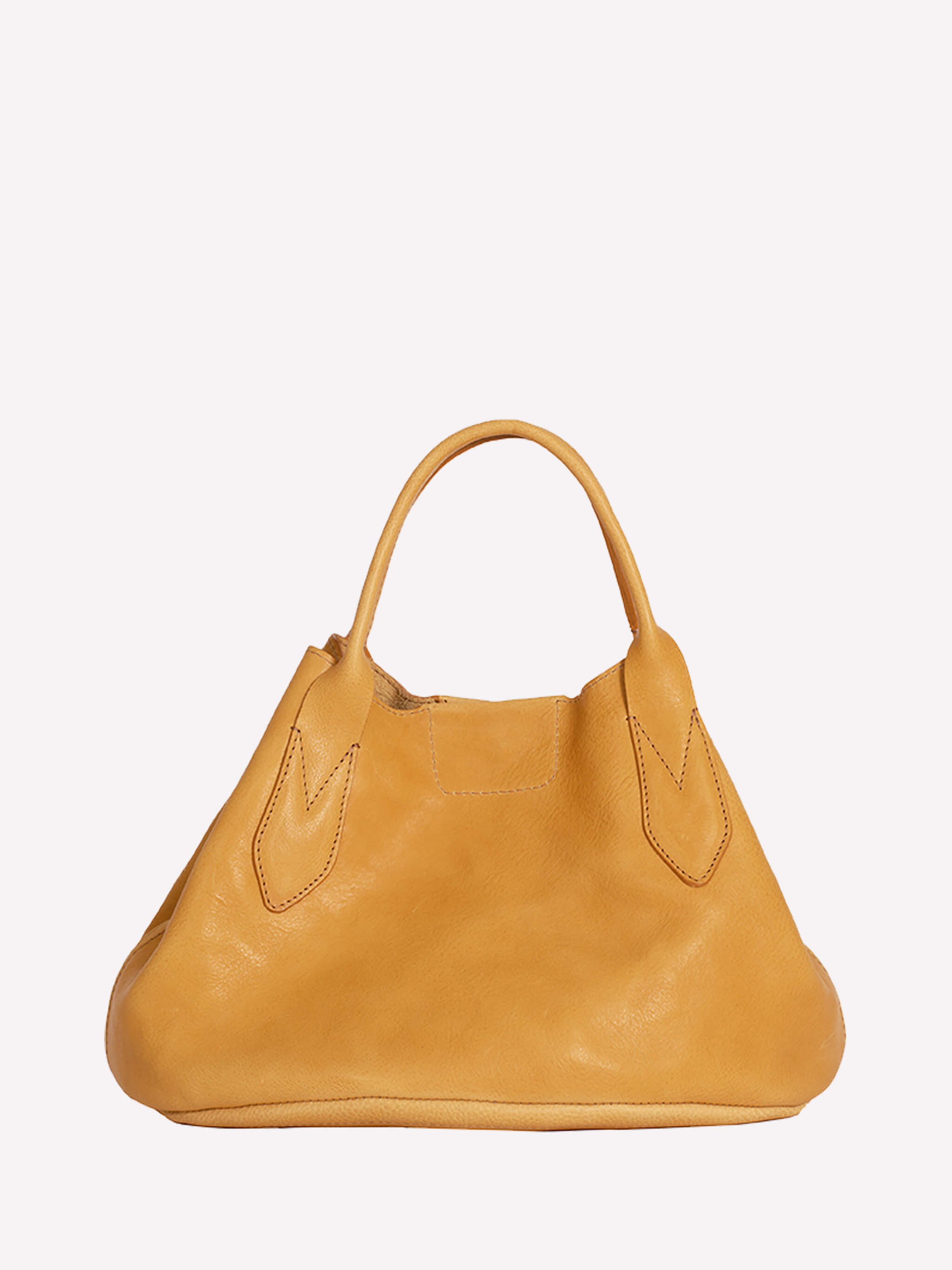 Hilda Leather Tote Bag -Flax
