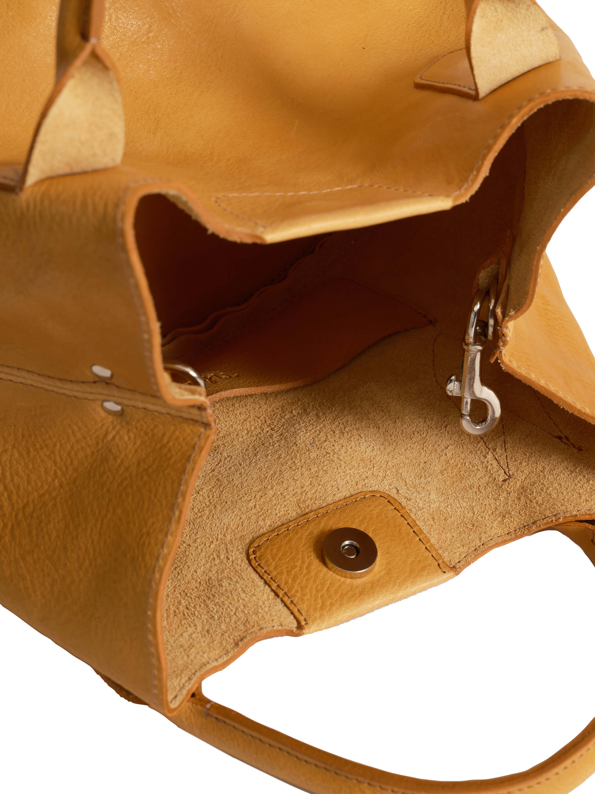 Hilda Leather Tote Bag -Flax