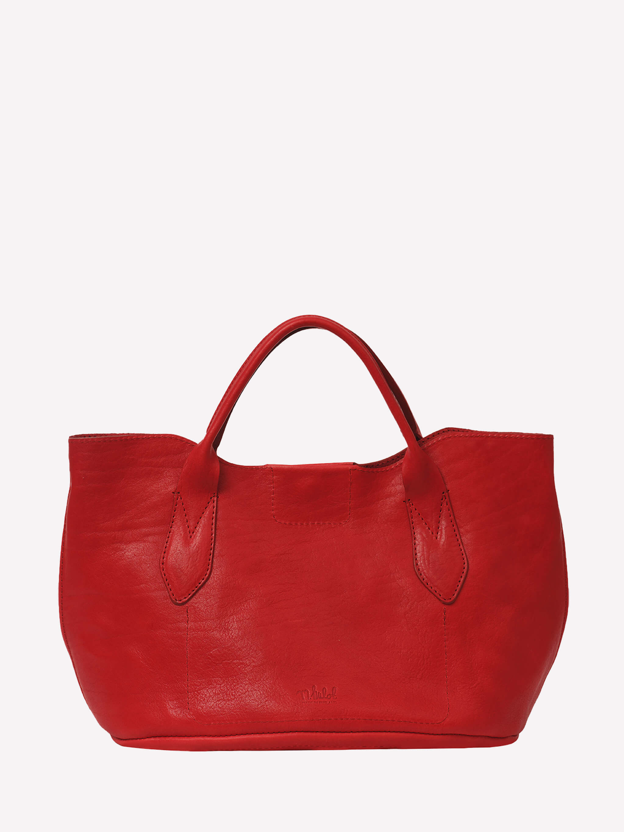 Hilda Leather Tote Bag - Red