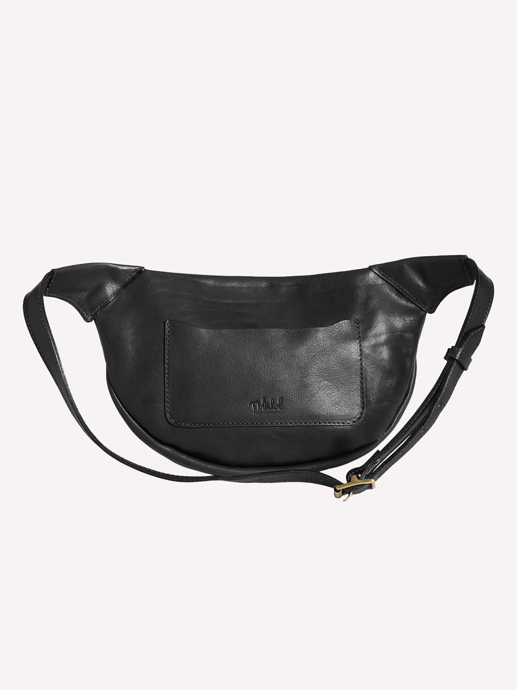 Loe Leather Bum Bag - Black