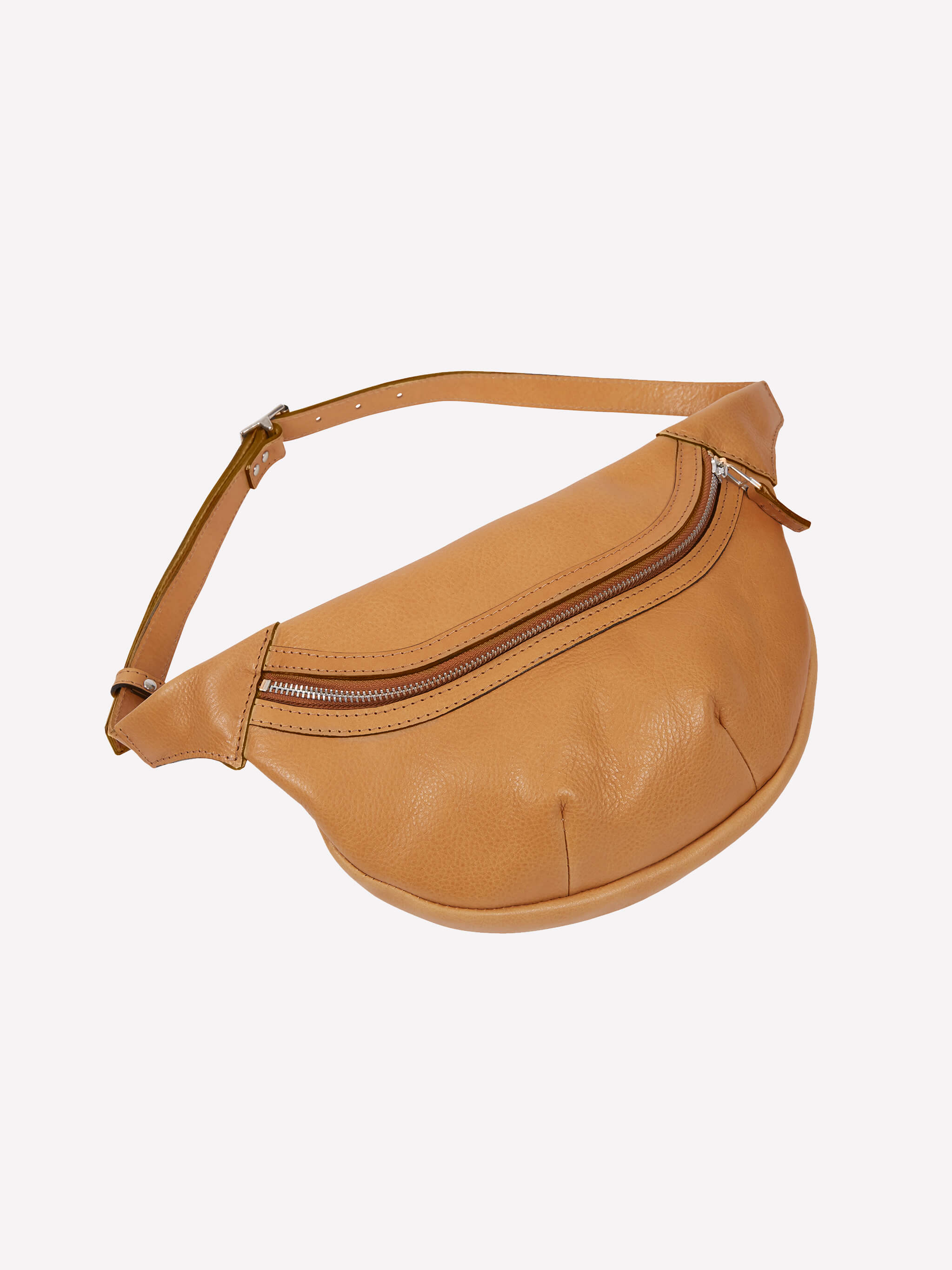 Loe Leather Bum Bag - Nude