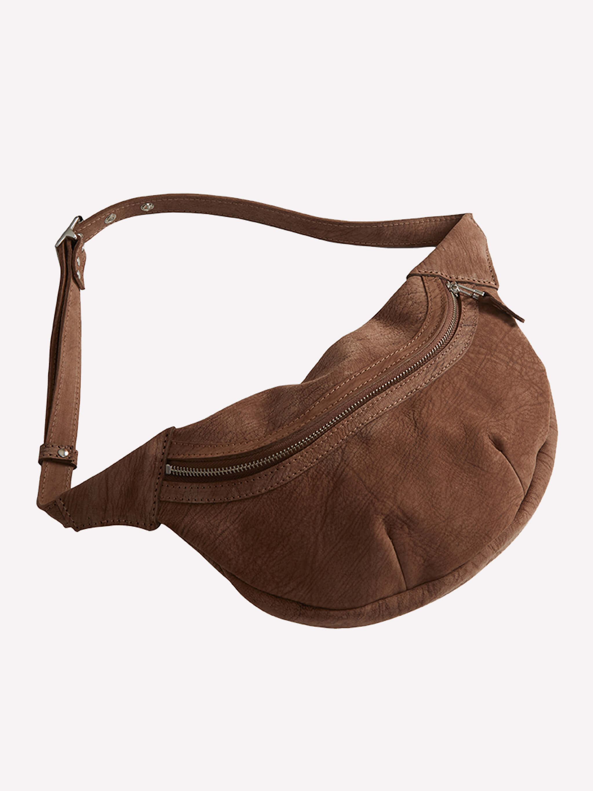 Loe Leather Bum Bag - Bitter Chocolate