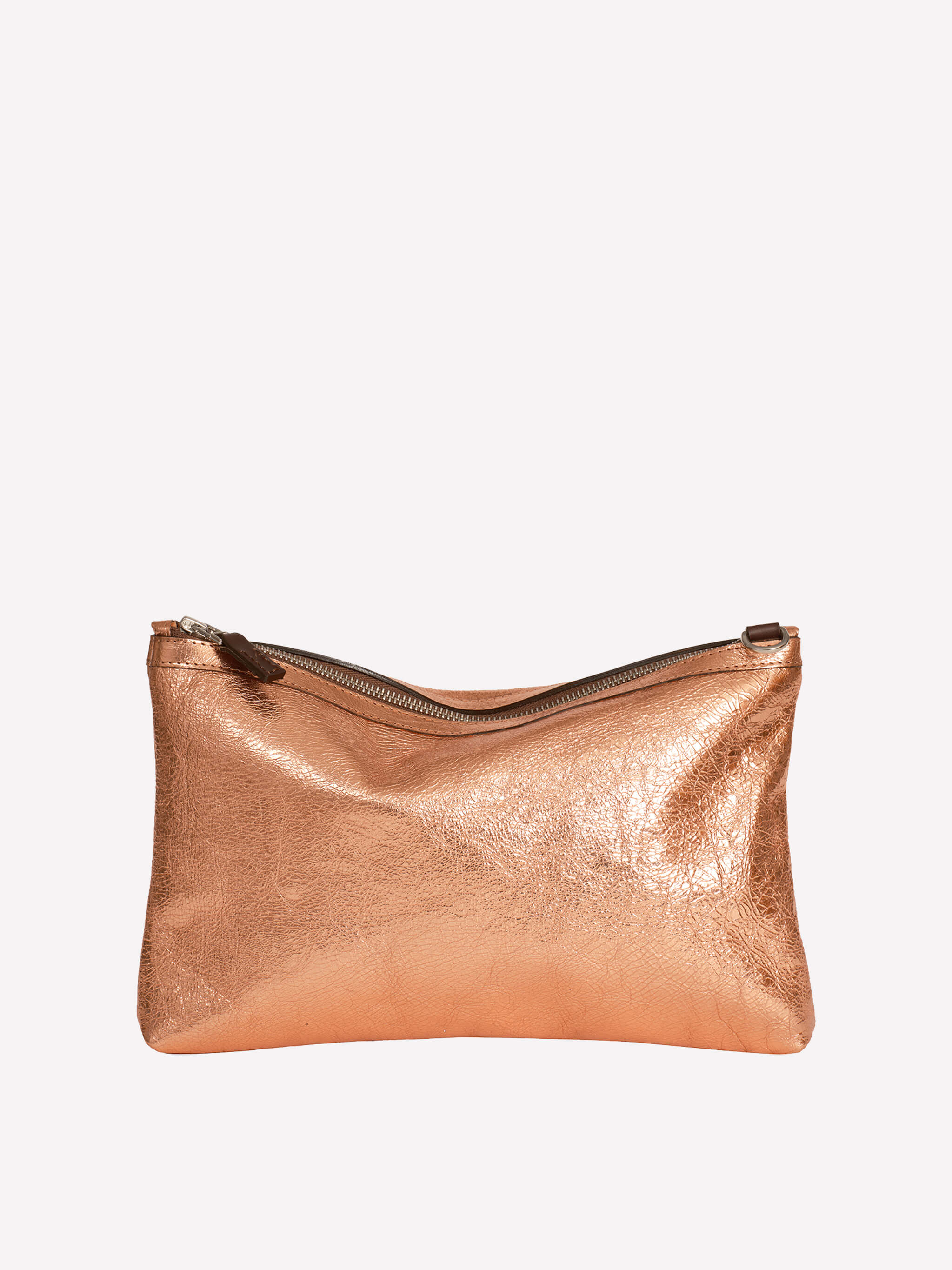 Peter Crossbody Bag - Rose Gold Metallic