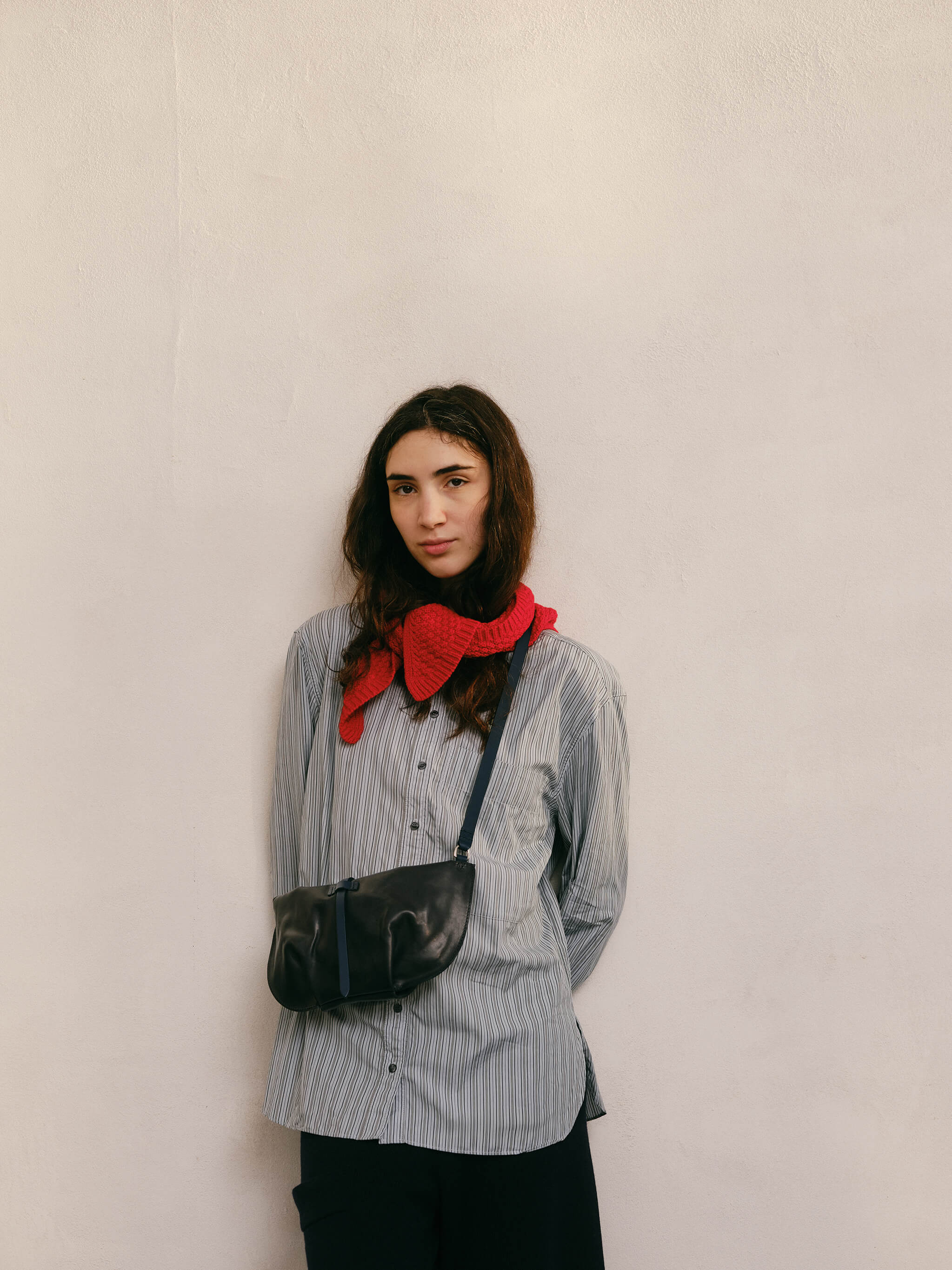 Elwin Lambswool Neckerchief - Red