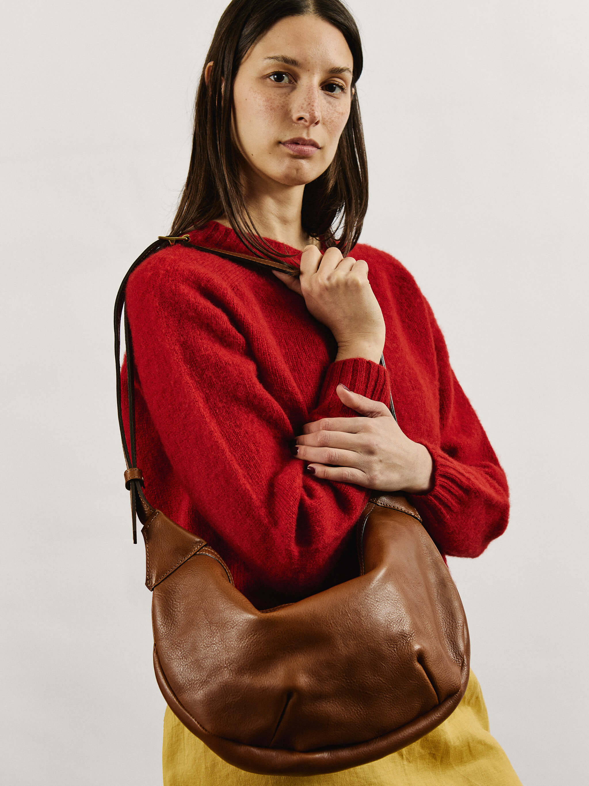 Mill Slouch Bag - Tan