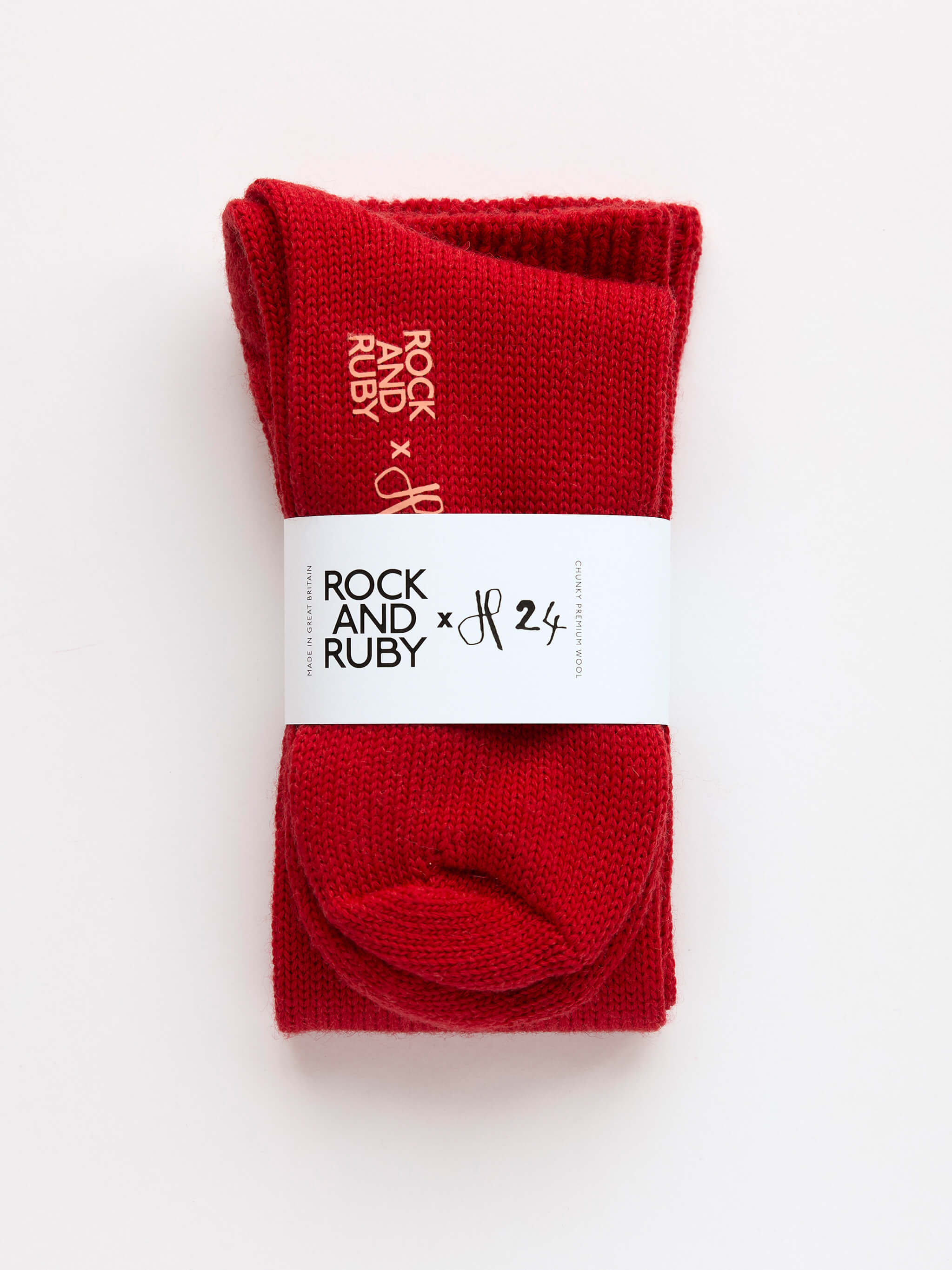 Rock and Ruby Jeff Knee High Socks - Ruby Red