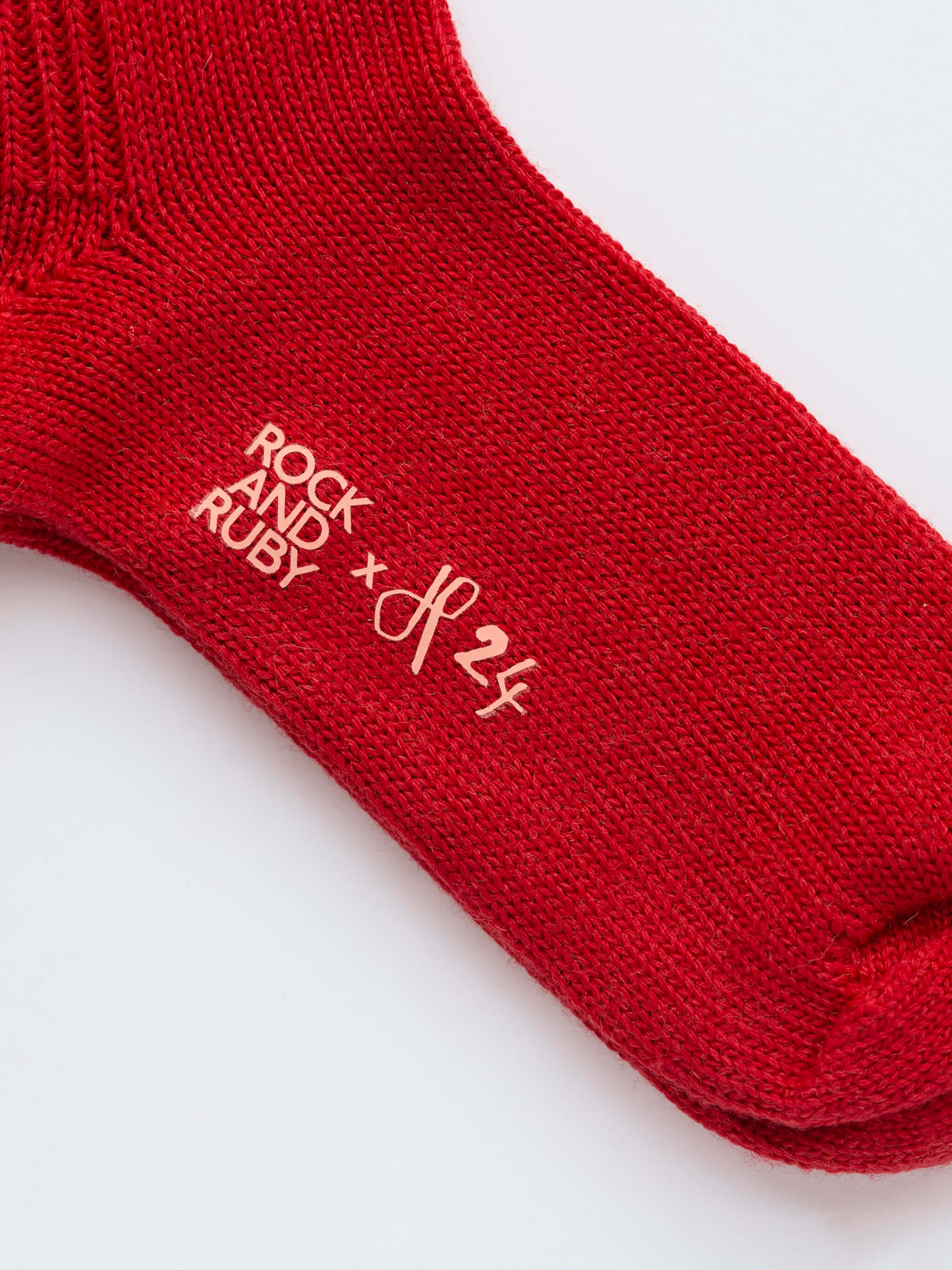 Rock and Ruby Jeff Knee High Socks - Ruby Red