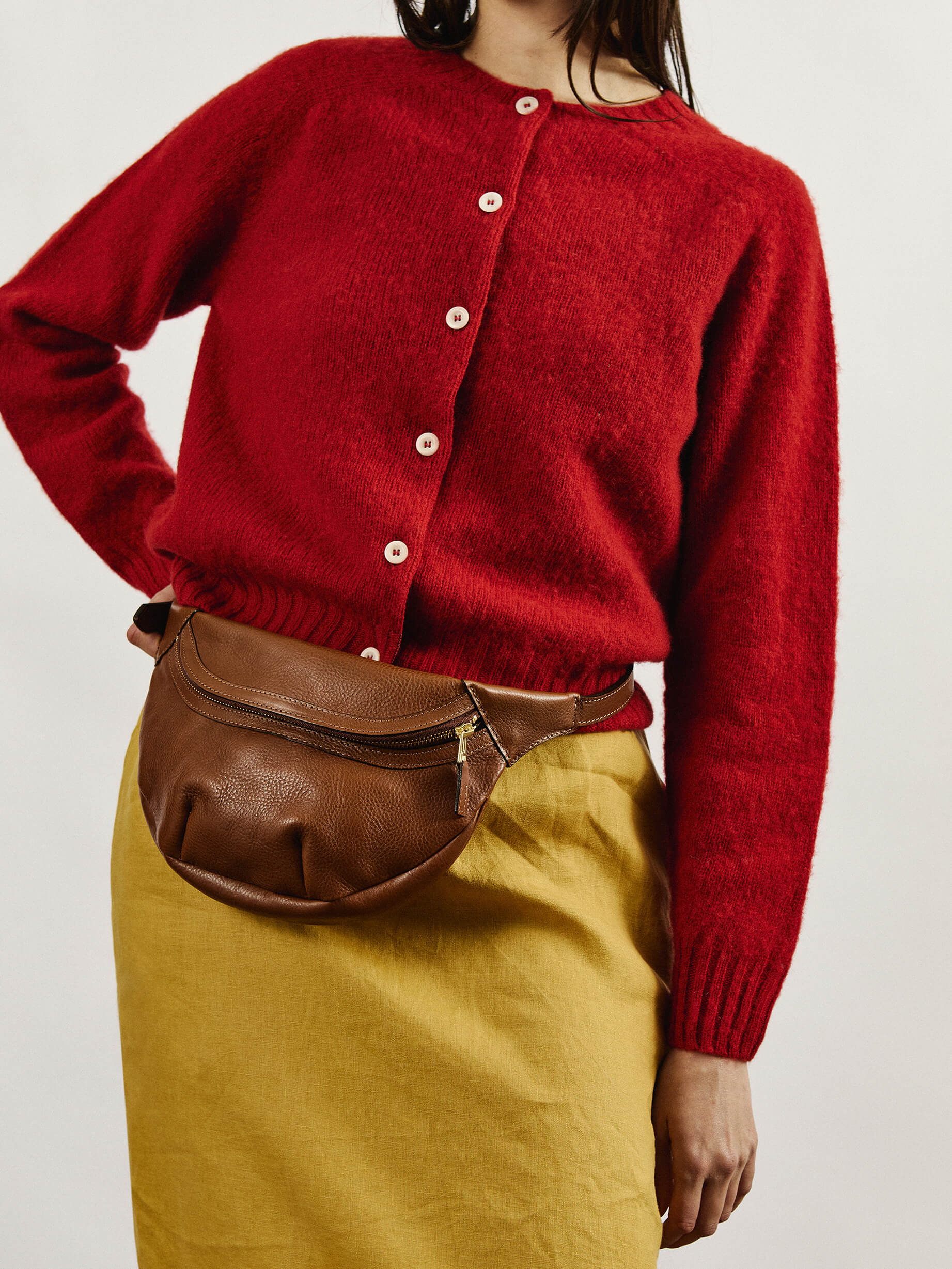 Loe Leather Bum Bag - Tan