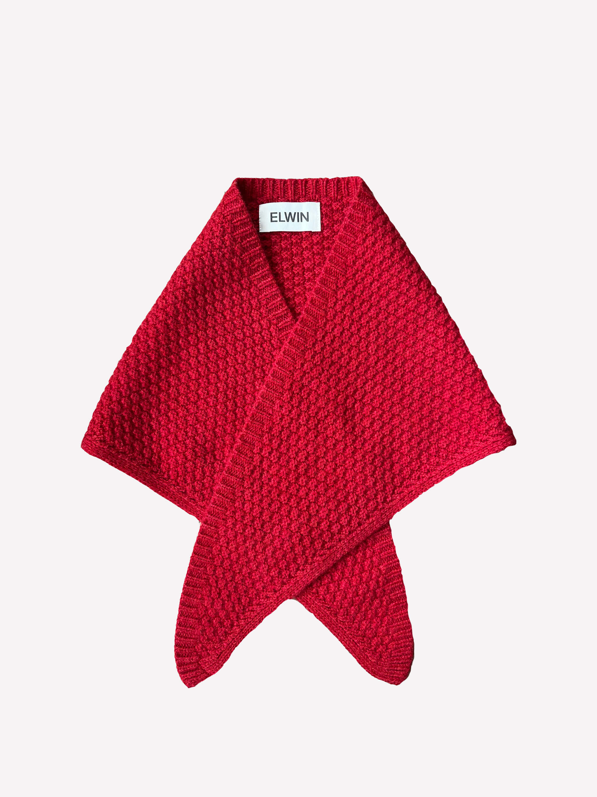 Elwin Lambswool Neckerchief - Red
