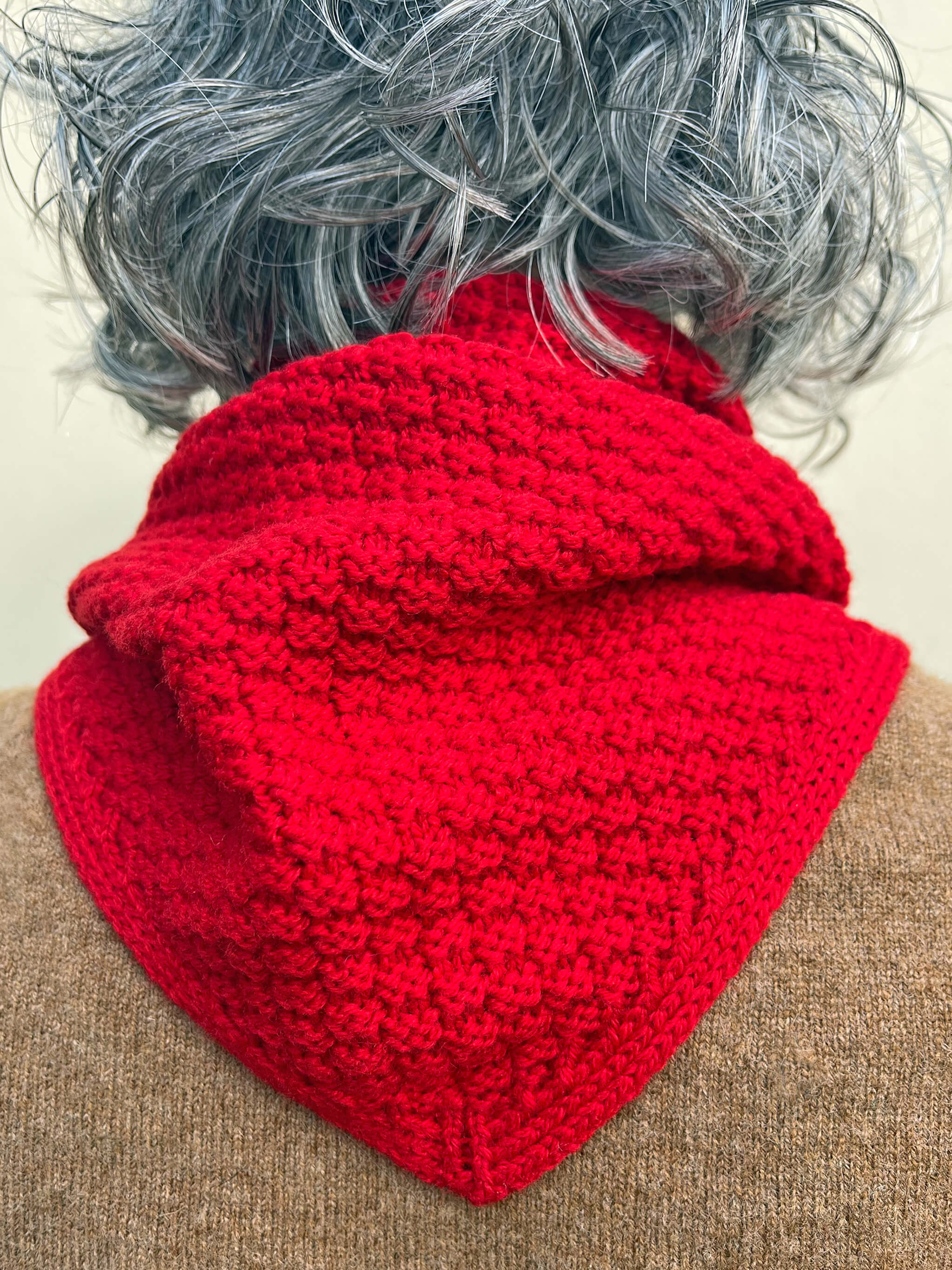 Elwin Lambswool Neckerchief - Red
