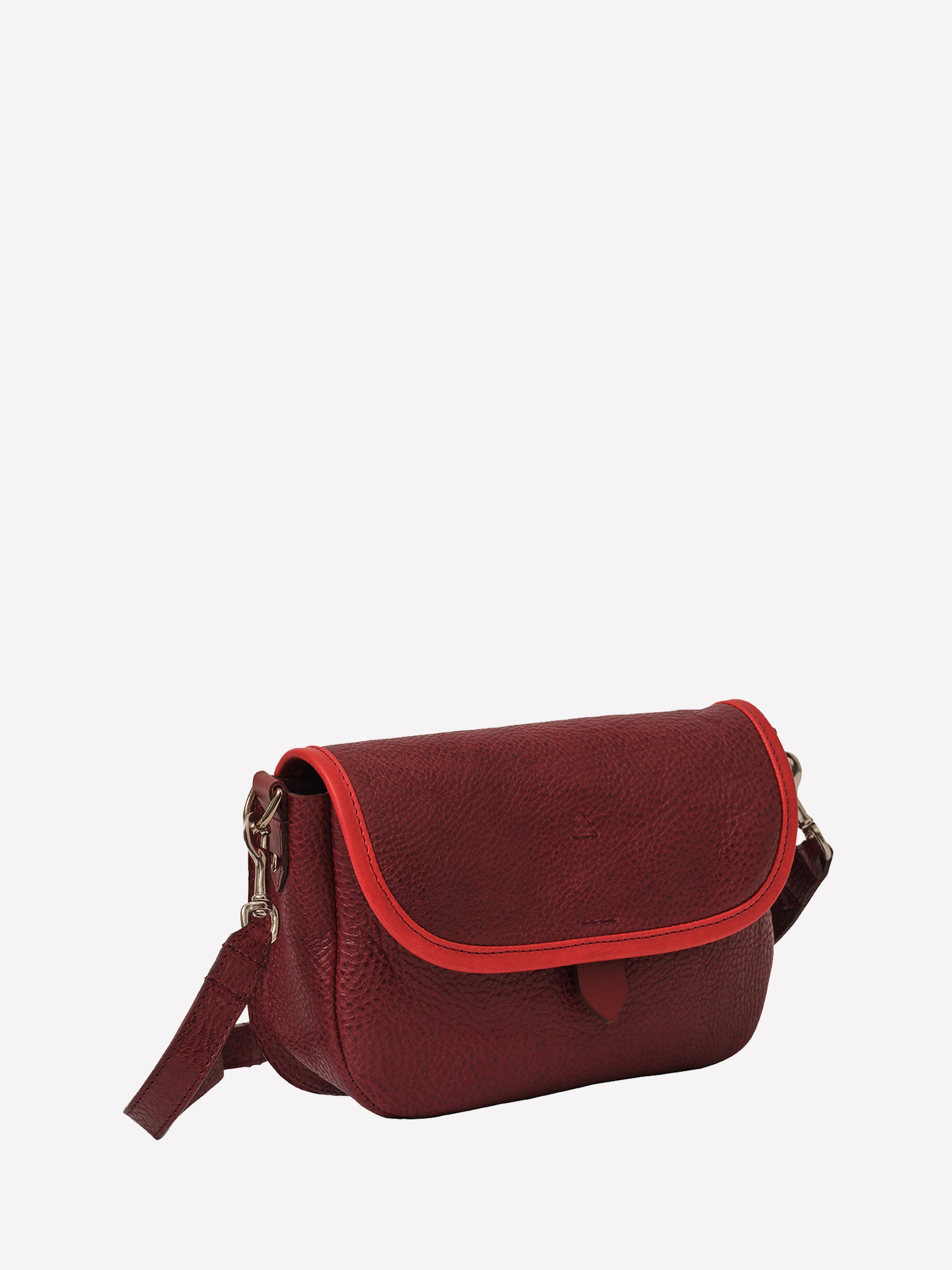 Alex Crossbody Bag - Burgundy and Red