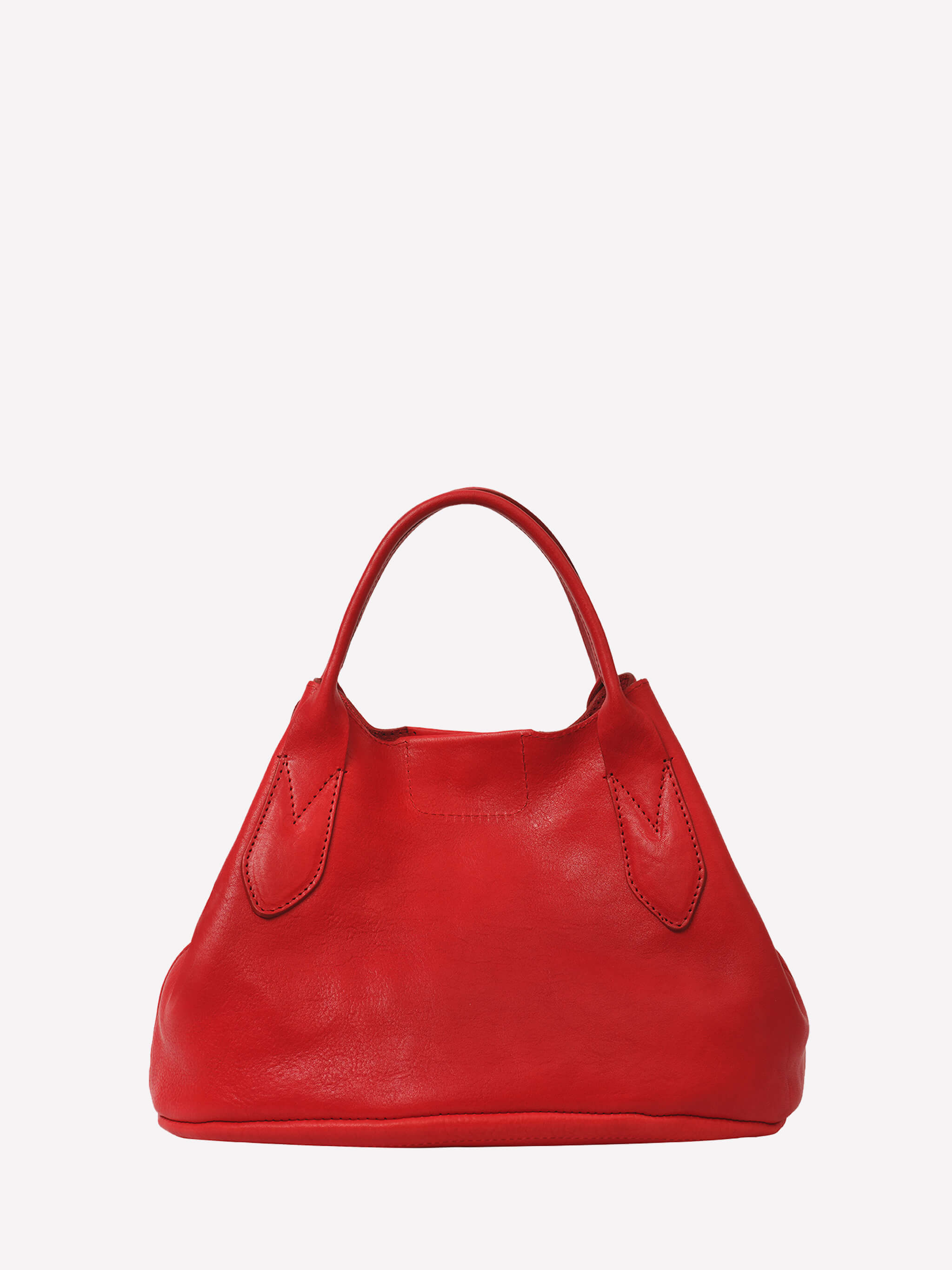 Hilda Leather Tote Bag - Red