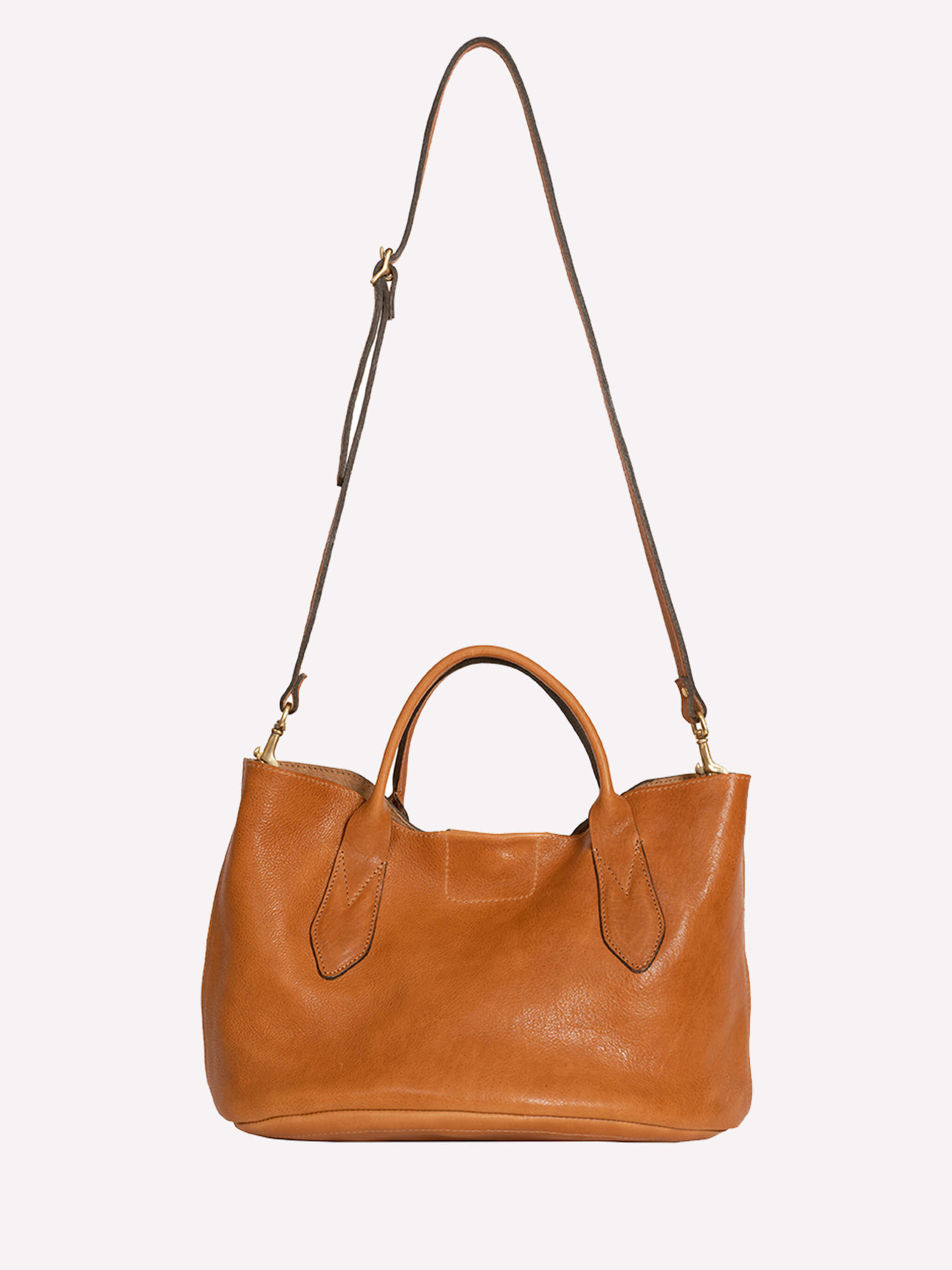 Hilda Leather Tote Bag - Tan