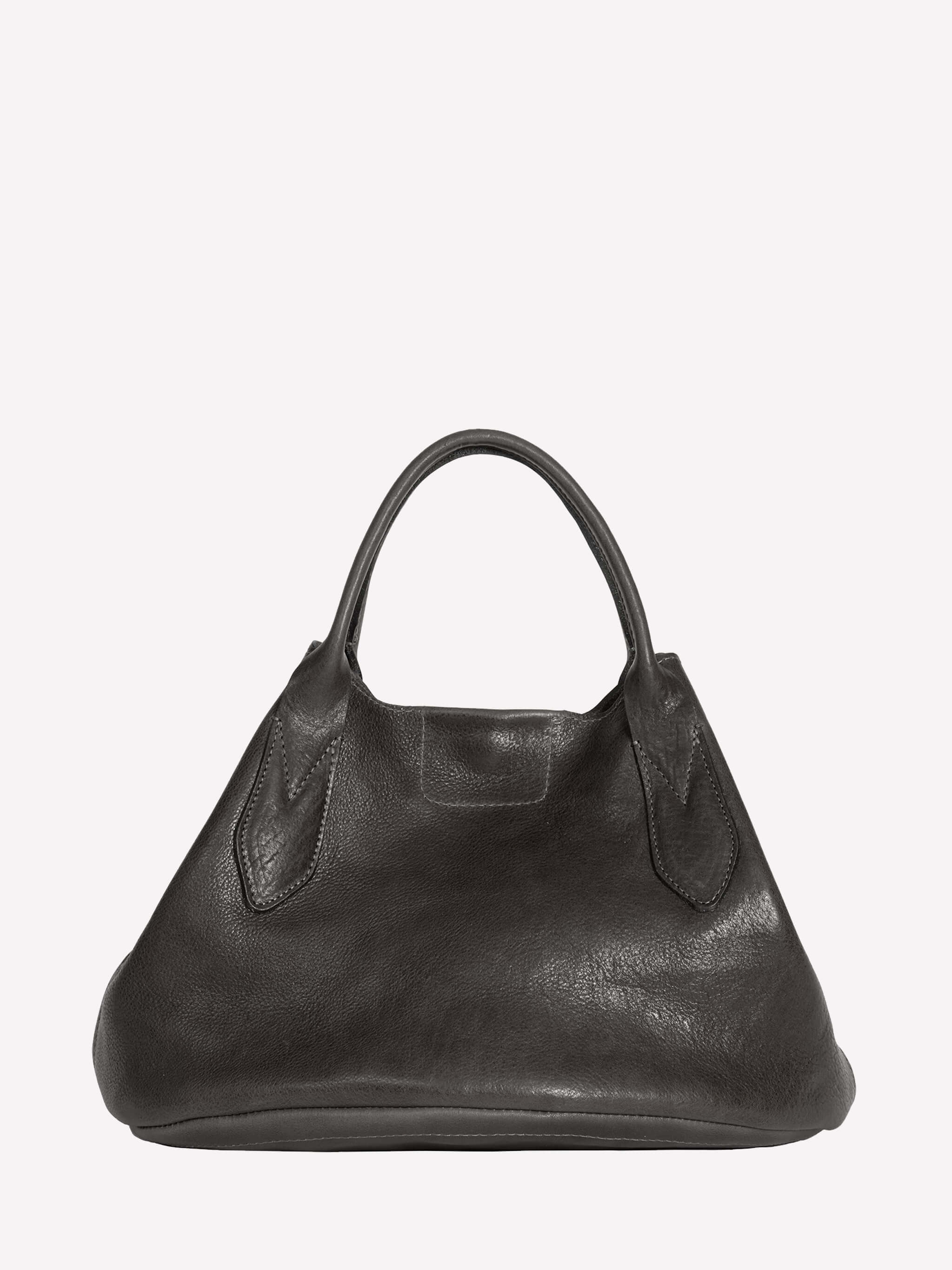 Hilda Leather Tote Bag - Black