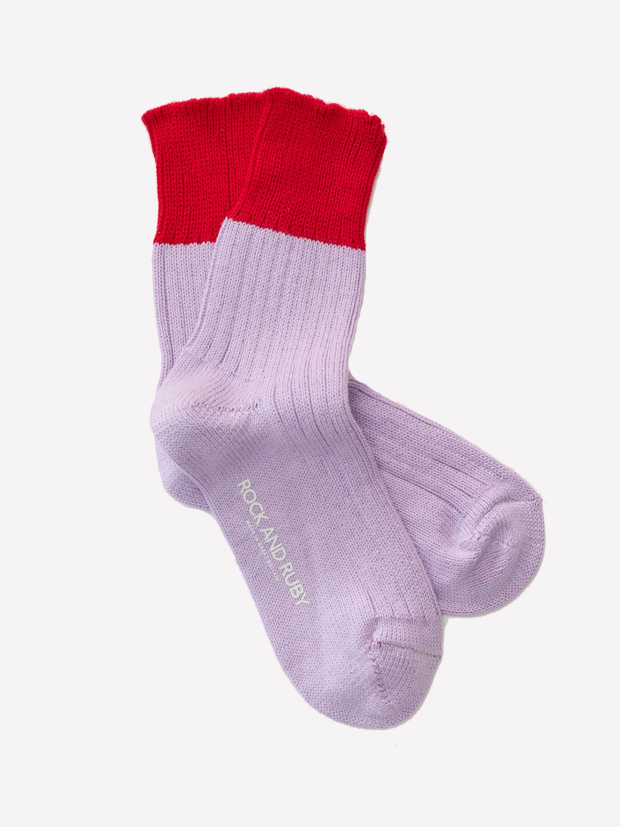 Rock and Ruby Wyona Socks - Lavender Red