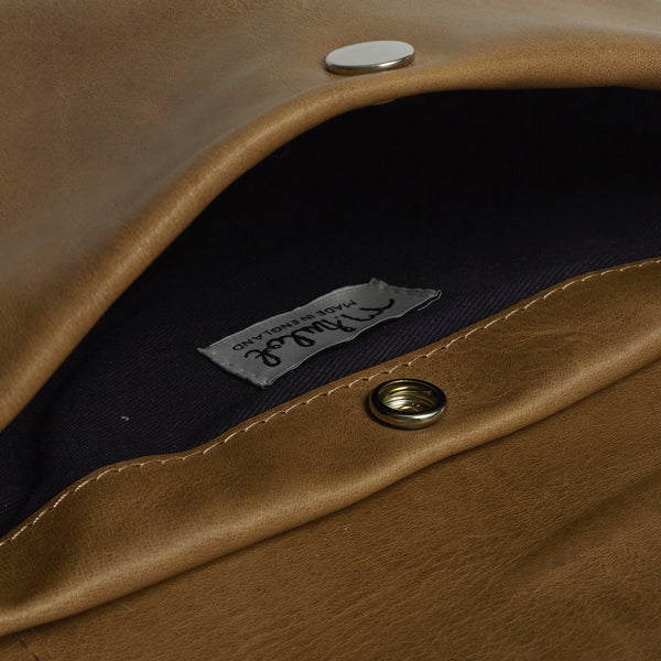 Cam Crossbody Leather Bag - Khaki