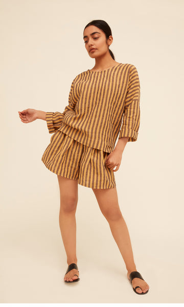 Parkers Striped Batwing - Cinnamon