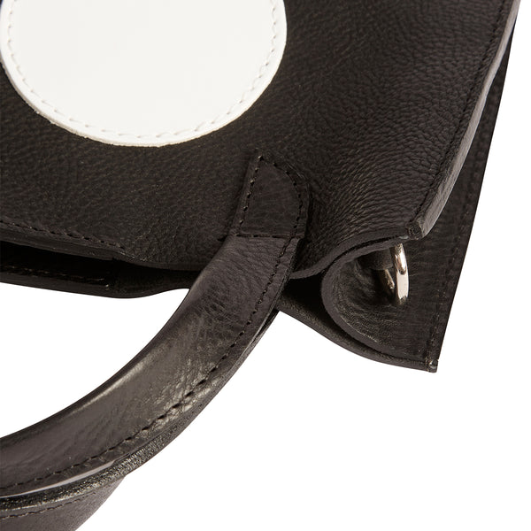 Wilb Spot Mini Tote Bag - Black and White